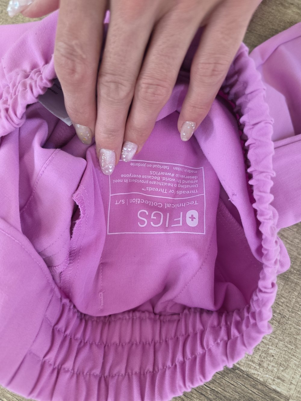 Figs Dowa Scrub Pant In Pink Cloud - Picture 6 of 6